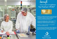 Firma Sanofi wyróżniona certyfikatem Top Employer 2019