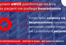 Informacja o kwarantannie już dostępna w eWUŚ