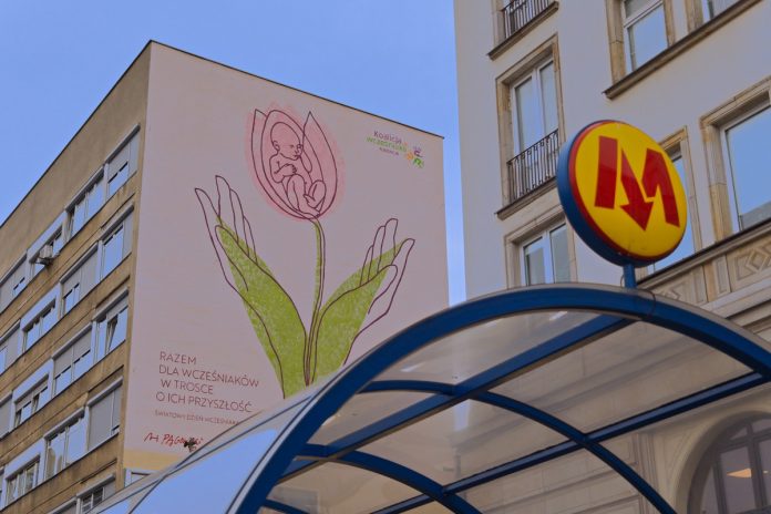 Mural_Światowy Dzień Wcześniaka_2