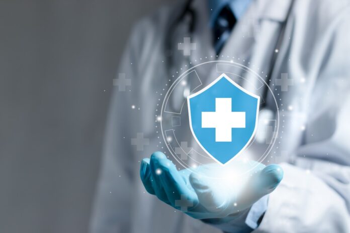 Medical cybersecurity. Security Health Care Concept